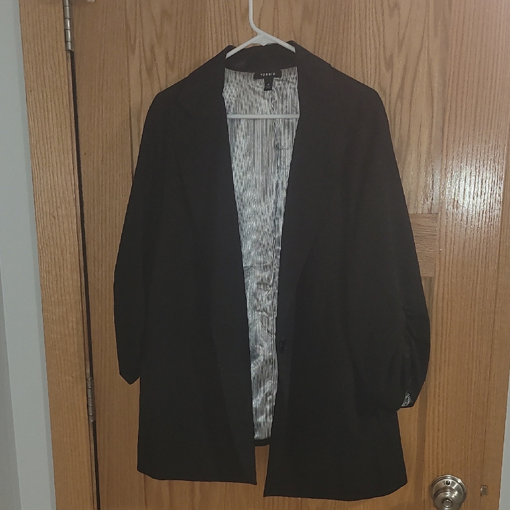 Torrid Black Women's Suit Coat